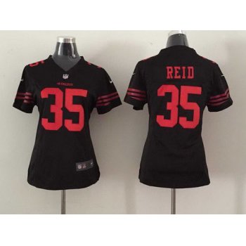 Women's San Francisco 49ers #35 Eric Reid 2015 Nike Black Game Jersey