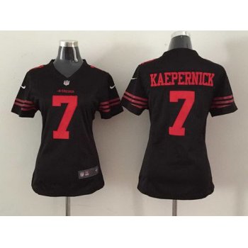 Women's San Francisco 49ers #7 Colin Kaepernick 2015 Nike Black Game Jersey