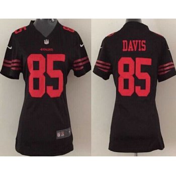 Women's San Francisco 49ers #85 Vernon Davis 2015 Nike Black Game Jersey