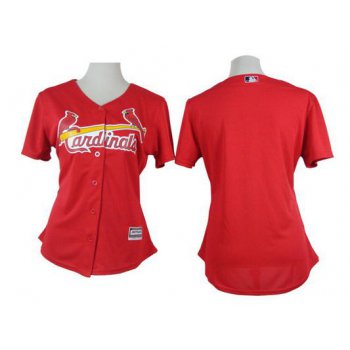 Women's St. Louis Cardinals Blank 2015 Red Jersey