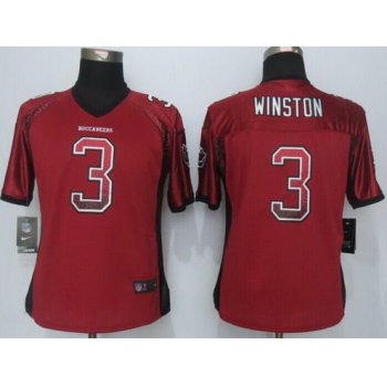 Women's Tampa Bay Buccaneers #3 Jameis Winston Nike Drift Fashion Red Jersey