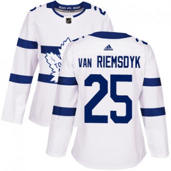 Adidas Toronto Maple Leafs #25 James Van Riemsdyk White Authentic 2018 Stadium Series Women's Stitched NHL Jersey