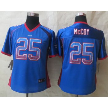 Nike Buffalo Bills #25 LeSean McCoy Drift Fashion Blue Womens Jersey