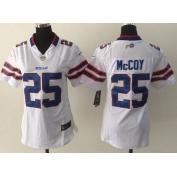 Nike Buffalo Bills #25 LeSean McCoy White Game Womens Jersey