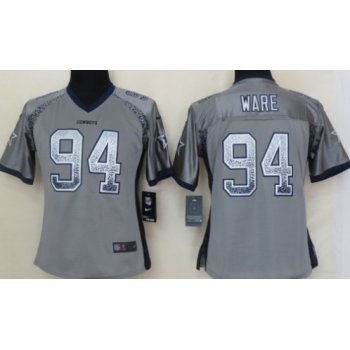 Nike Dallas Cowboys #94 DeMarcus Ware Drift Fashion Gray Womens Jersey