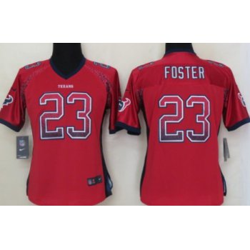 Nike Houston Texans #23 Arian Foster Drift Fashion Red Womens Jersey