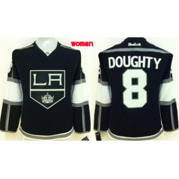 Los Angeles Kings #8 Drew Doughty Black Womens Jersey