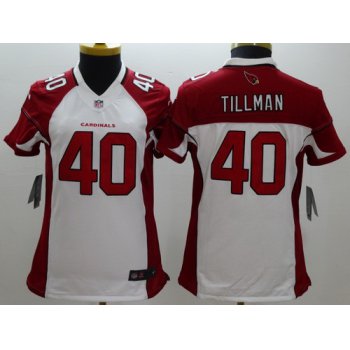 Nike Arizona Cardinals #40 Pat Tillman White Limited Womens Jersey