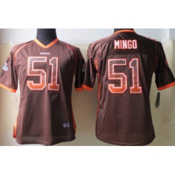 Nike Cleveland Browns #51 Barkevious Mingo Drift Fashion Brown Womens Jersey