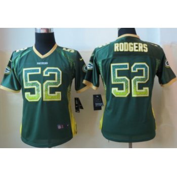 Nike Green Bay Packers #52 Clay Matthews Drift Fashion Green Womens Jersey