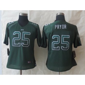 Nike New York Jets #25 Calvin Pryor Drift Fashion Green Womens Jersey