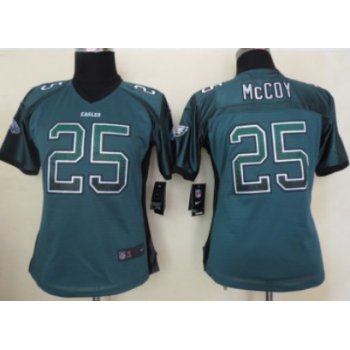 Nike Philadelphia Eagles #25 LeSean McCoy Drift Fashion Green Womens Jersey