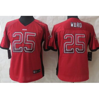 Nike San Francisco 49ers #25 Jimmie Ward Drift Fashion Red Womens Jersey