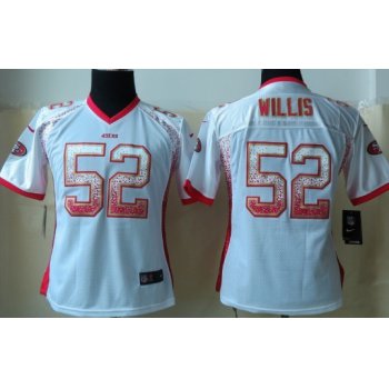 Nike San Francisco 49ers #52 Patrick Willis Drift Fashion White Womens Jersey