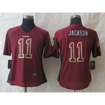 Nike Washington Redskins #11 DeSean Jackson Drift Fashion Red Womens Jersey