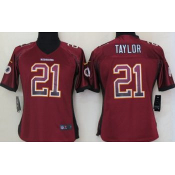 Nike Washington Redskins #21 Sean Taylor Drift Fashion Red Womens Jersey