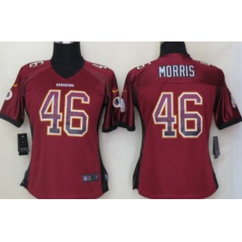 Nike Washington Redskins #46 Alfred Morris Drift Fashion Red Womens Jersey