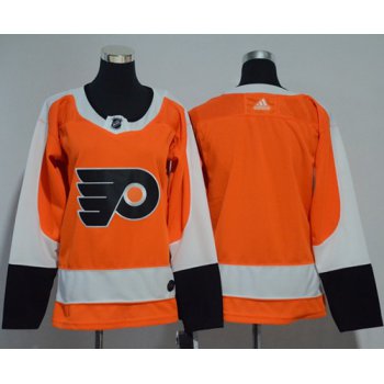 Adidas Flyers Blank Orange Home Authentic Women's Stitched NHL Jersey