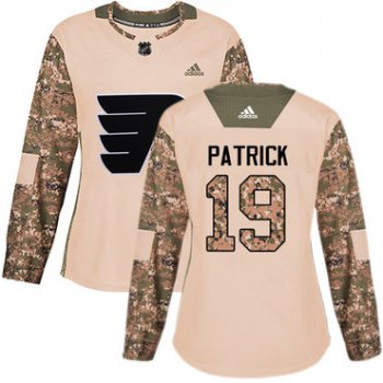 Adidas Philadelphia Flyers #19 Nolan Patrick Camo Authentic 2017 Veterans Day Women's Stitched NHL Jersey