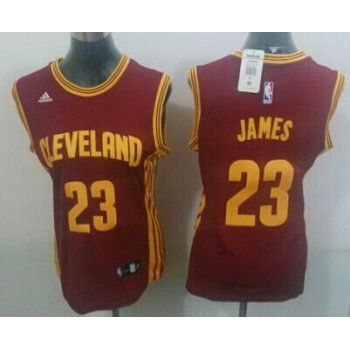 Cleveland Cavaliers #23 LeBron James 2014 New Red Womens Jersey