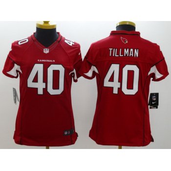 Nike Arizona Cardinals #40 Pat Tillman Red Limited Womens Jersey