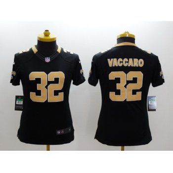 Nike New Orleans Saints #32 Kenny Vaccaro Black Limited Womens Jersey