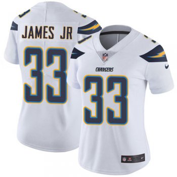 Nike Chargers #33 Derwin James Jr White Women's Stitched NFL Vapor Untouchable Limited Jersey