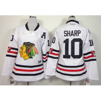 Chicago Blackhawks #10 Patrick Sharp 2015 Winter Classic White Womens Jersey