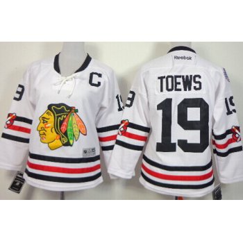 Chicago Blackhawks #19 Jonathan Toews 2015 Winter Classic White Womens Jersey