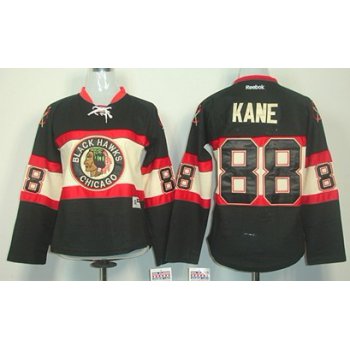 Chicago Blackhawks #88 Patrick Kane Black Third Womens Jersey