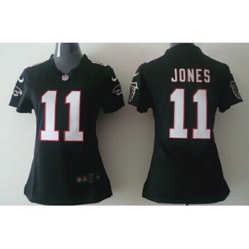 Nike Atlanta Falcons #11 Julio Jones Black Game Womens Jersey