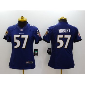 Nike Baltimore Ravens #57 C.J. Mosley 2013 Purple Limited Womens Jersey