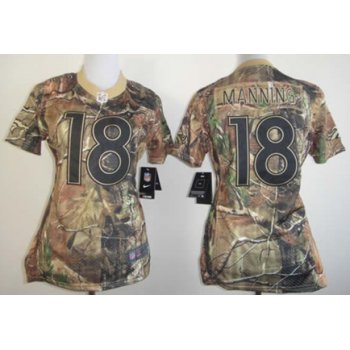 Nike Denver Broncos #18 Peyton Manning Realtree Camo Womens Jersey