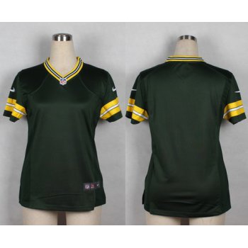 Nike Green Bay Packers Blank Green Game Womens Jersey