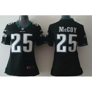 Nike Philadelphia Eagles #25 LeSean McCoy Black Game Womens Jersey