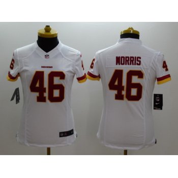 Nike Washington Redskins #46 Alfred Morris White Limited Womens Jersey