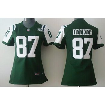 Nike New York Jets #87 Eric Decker Green Game Womens Jersey