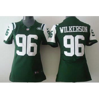 Nike New York Jets #96 Muhammad Wilkerson Green Game Womens Jersey