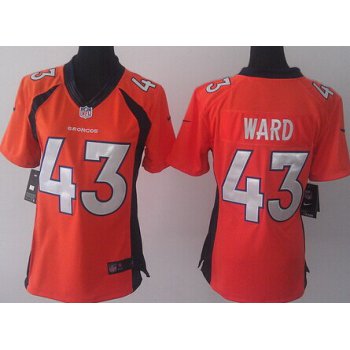 Nike Denver Broncos #43 T. J. Ward 2013 Orange Limited Womens Jersey