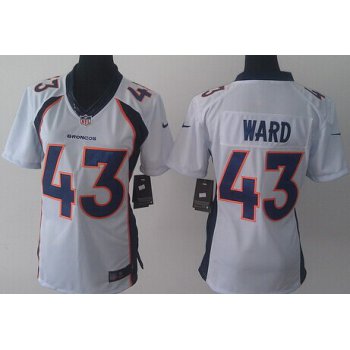 Nike Denver Broncos #43 T. J. Ward 2013 White Limited Womens Jersey