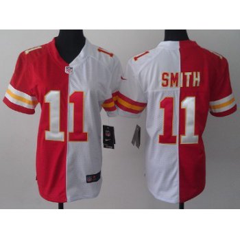 Nike Kansas City Chiefs #11 Alex Smith Red/White Two Tone Womens Jersey