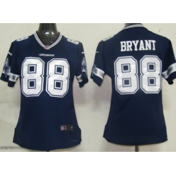 Nike Dallas Cowboys #88 Dez Bryant Blue Game Womens Jersey