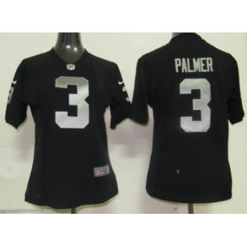 Nike Oakland Raiders #3 Carson Palmer Black Game Womens Jersey