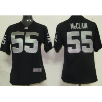 Nike Oakland Raiders #55 Rolando McClain Black Game Womens Jersey