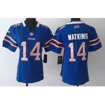 Nike Buffalo Bills #14 Sammy Watkins Light Blue Game Womens Jersey