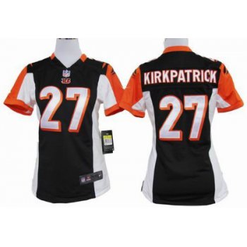 Nike Cincinnati Bengals #27 Dre Kirkpatrick Black Game Womens Jersey