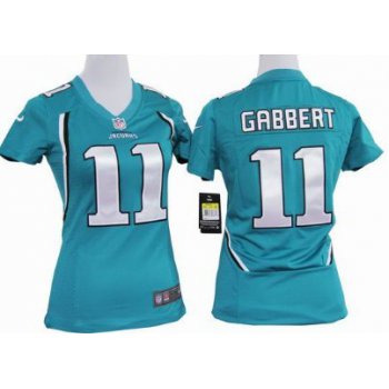 Nike Jacksonville Jaguars #11 Blaine Gabbert Green Game Womens Jersey