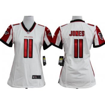 Nike Atlanta Falcons #11 Julio Jones White Game Womens Jersey