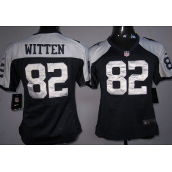 Nike Dallas Cowboys #82 Jason Witten Blue Thanksgiving Game Womens Jersey