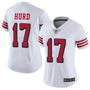 49ers #17 Jalen Hurd White Rush Women's Stitched Football Vapor Untouchable Limited Jersey